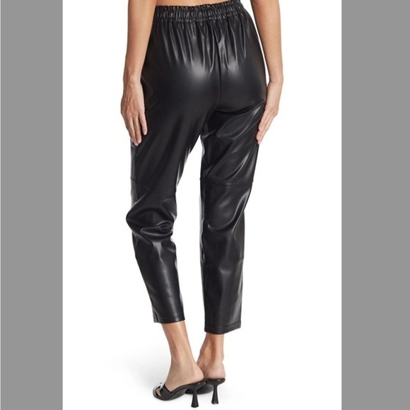 Women’s Laundry by Shelli Segal‎ faux Leather Joggers Pants size Large - Picture 11 of 12